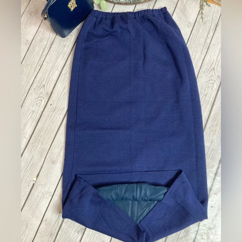 Vintage Jean Girard Wool Knit Maxi Skirt